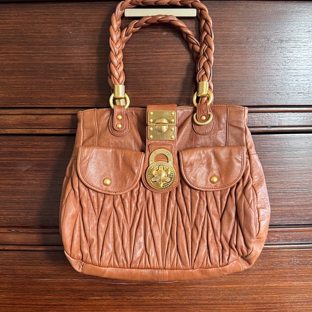 Steven By Steve Madden Brown Leather Shoulder Bag